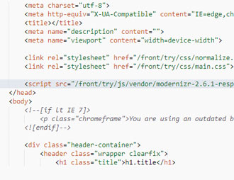 Stukje HTML code